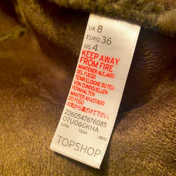 Green faux fur jacket - Picture 4 of 5